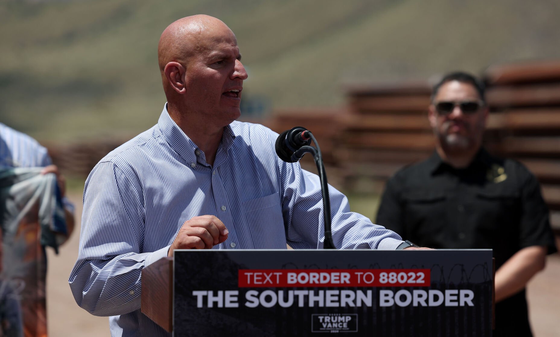 President Donald Trump visits the Southern Border
